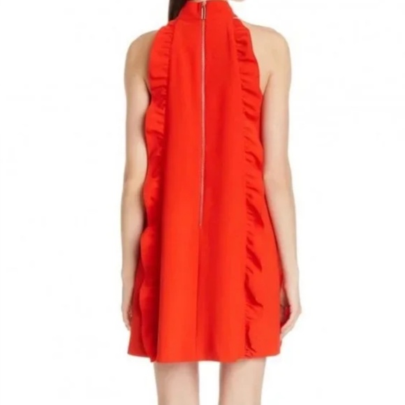 Ted Baker - Halter neck Lace Ruffle Detail Tunic - Dark Orange - Picture 2 of 13